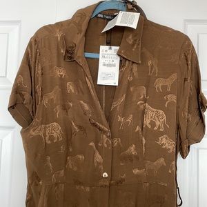Safari t-shirt dress. BNWT